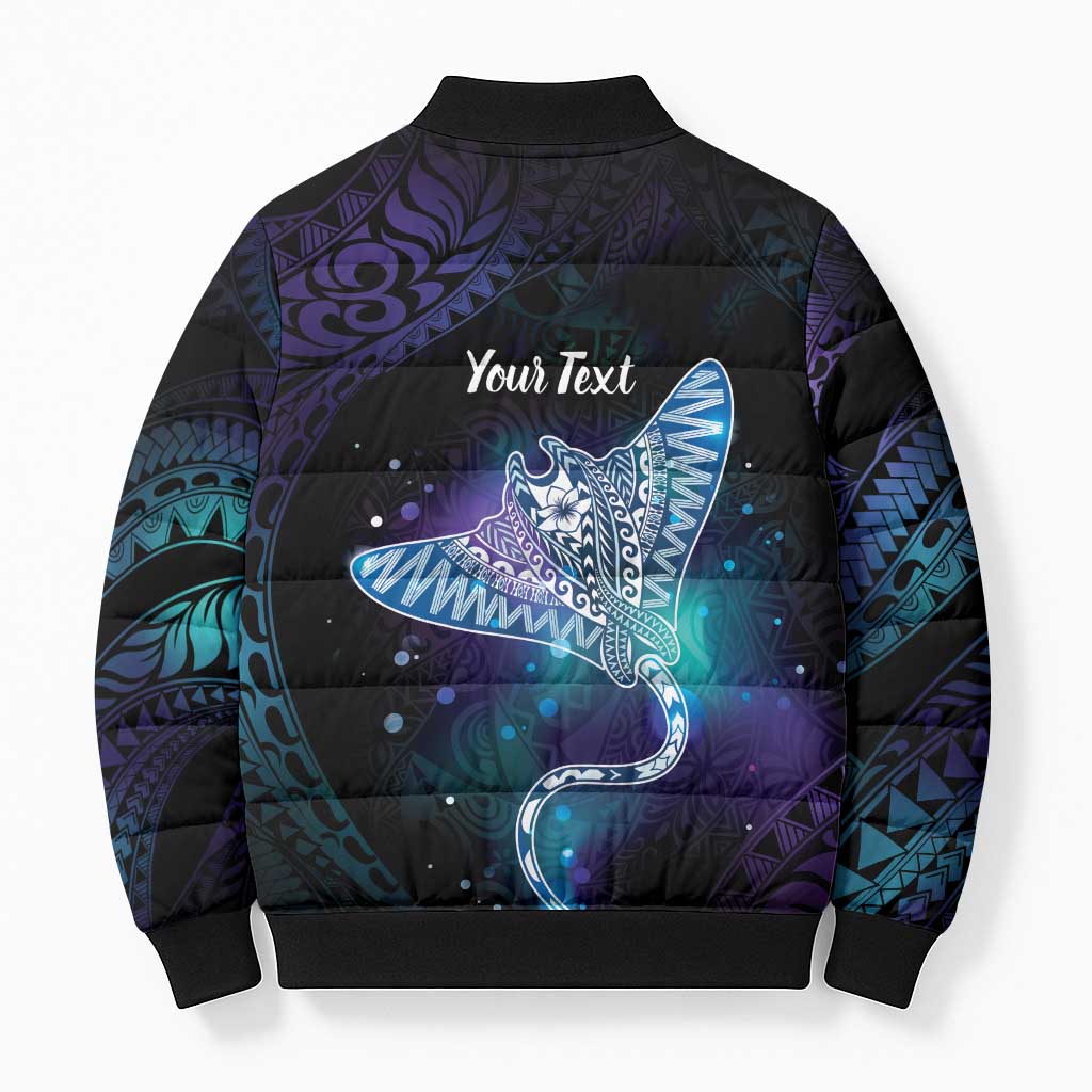 Polynesian Tala Manta Ray Bomber Puffer Jacket Nowhere You Could Go That I Won't Be With You - Polynesian Pride