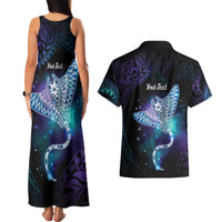 Polynesian Tala Manta Ray Couples Matching Tank Maxi Dress and Hawaiian Shirt Nowhere You Could Go That I Won't Be With You - Polynesian Pride