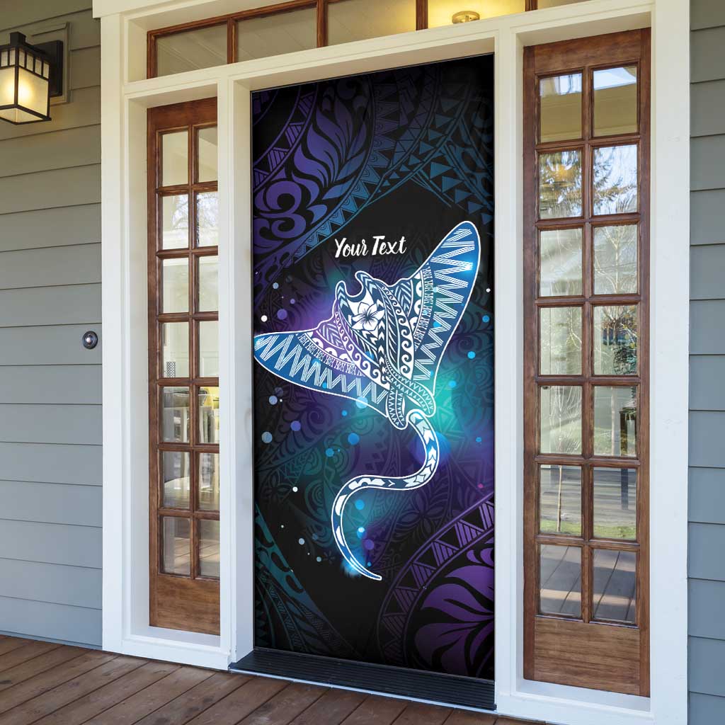 Polynesian Tala Manta Ray Door Cover Nowhere You Could Go That I Won't Be With You - Polynesian Pride