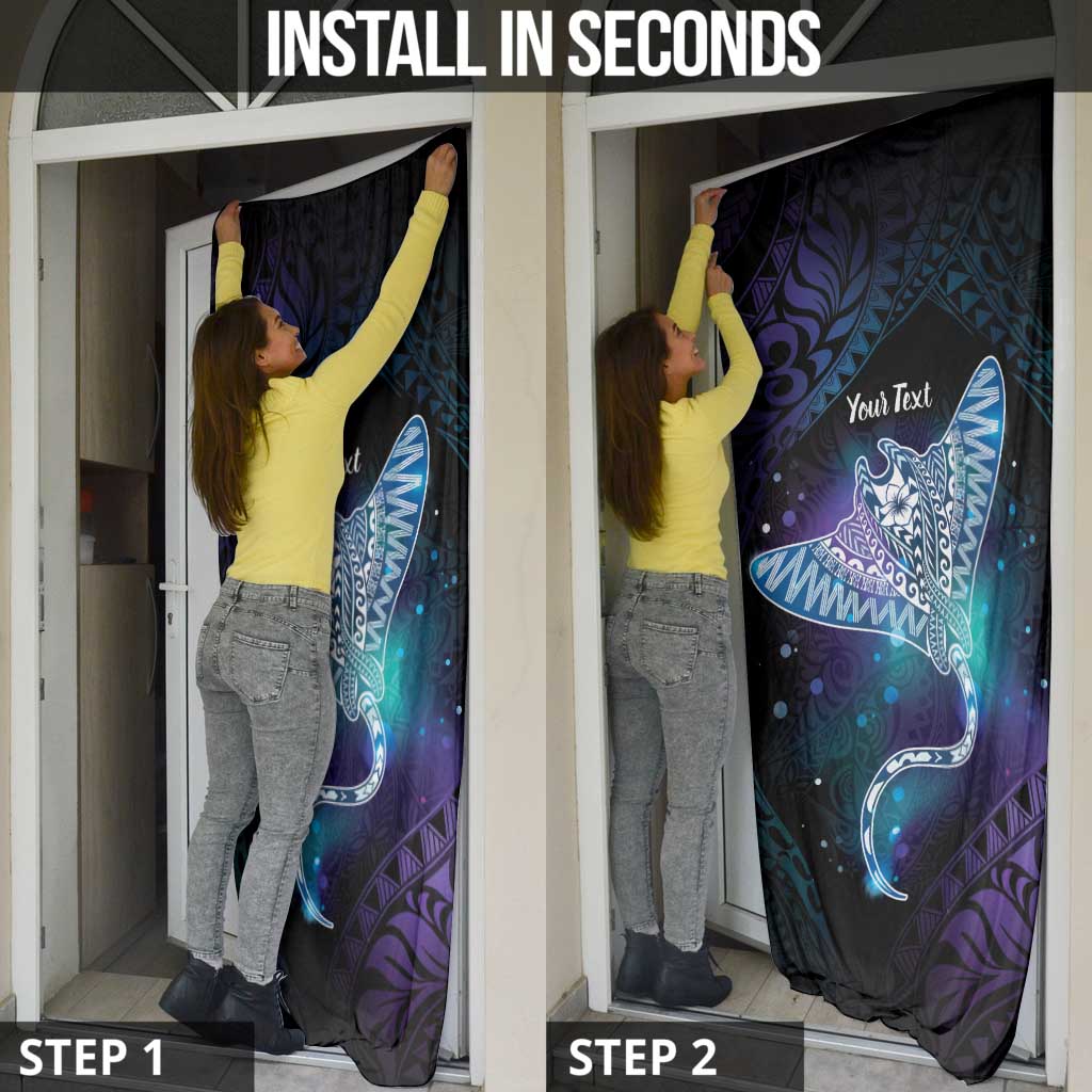 Polynesian Tala Manta Ray Door Cover Nowhere You Could Go That I Won't Be With You - Polynesian Pride