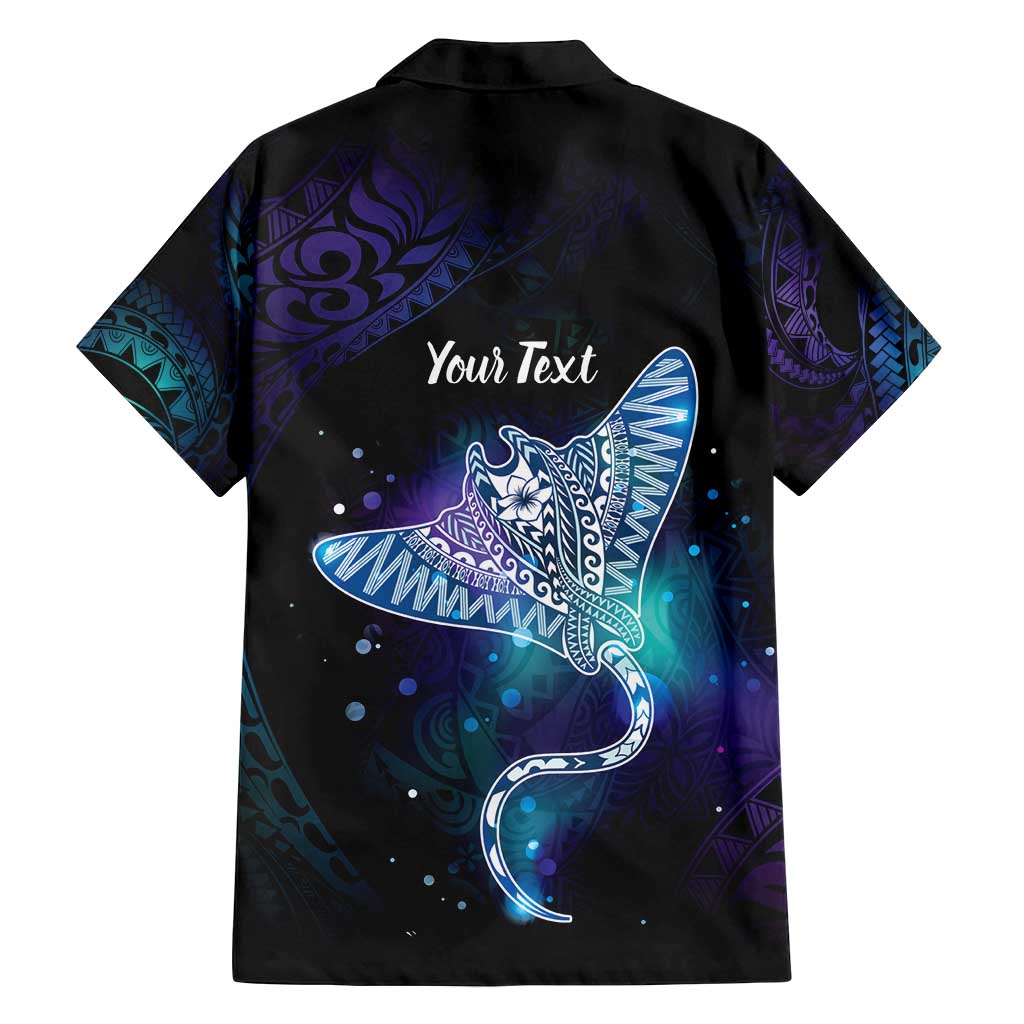 Polynesian Tala Manta Ray Family Matching Long Sleeve Bodycon Dress and Hawaiian Shirt Nowhere You Could Go That I Won't Be With You - Polynesian Pride