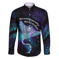 Polynesian Tala Manta Ray Family Matching Summer Maxi Dress and Hawaiian Shirt Nowhere You Could Go That I Won't Be With You - Polynesian Pride
