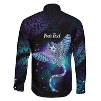 Polynesian Tala Manta Ray Family Matching Tank Maxi Dress and Hawaiian Shirt Nowhere You Could Go That I Won't Be With You - Polynesian Pride