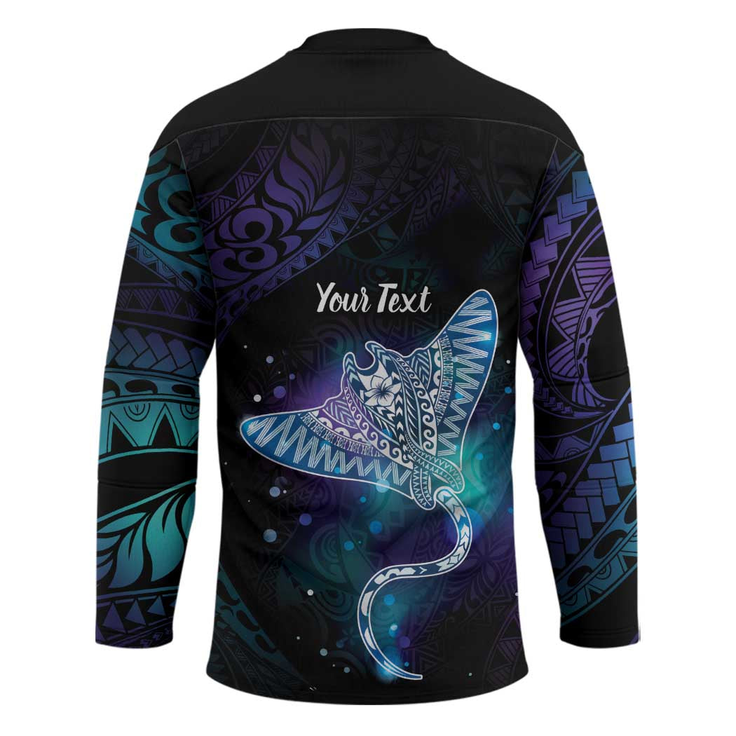 Polynesian Tala Manta Ray Hockey Jersey Nowhere You Could Go That I Won't Be With You - Polynesian Pride
