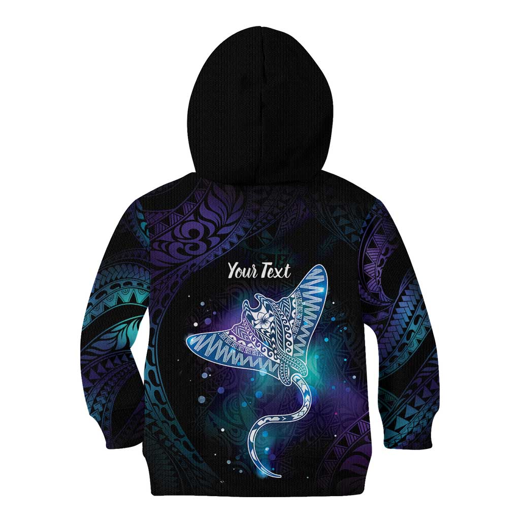 Polynesian Tala Manta Ray Kid Hoodie Nowhere You Could Go That I Won't Be With You - Polynesian Pride