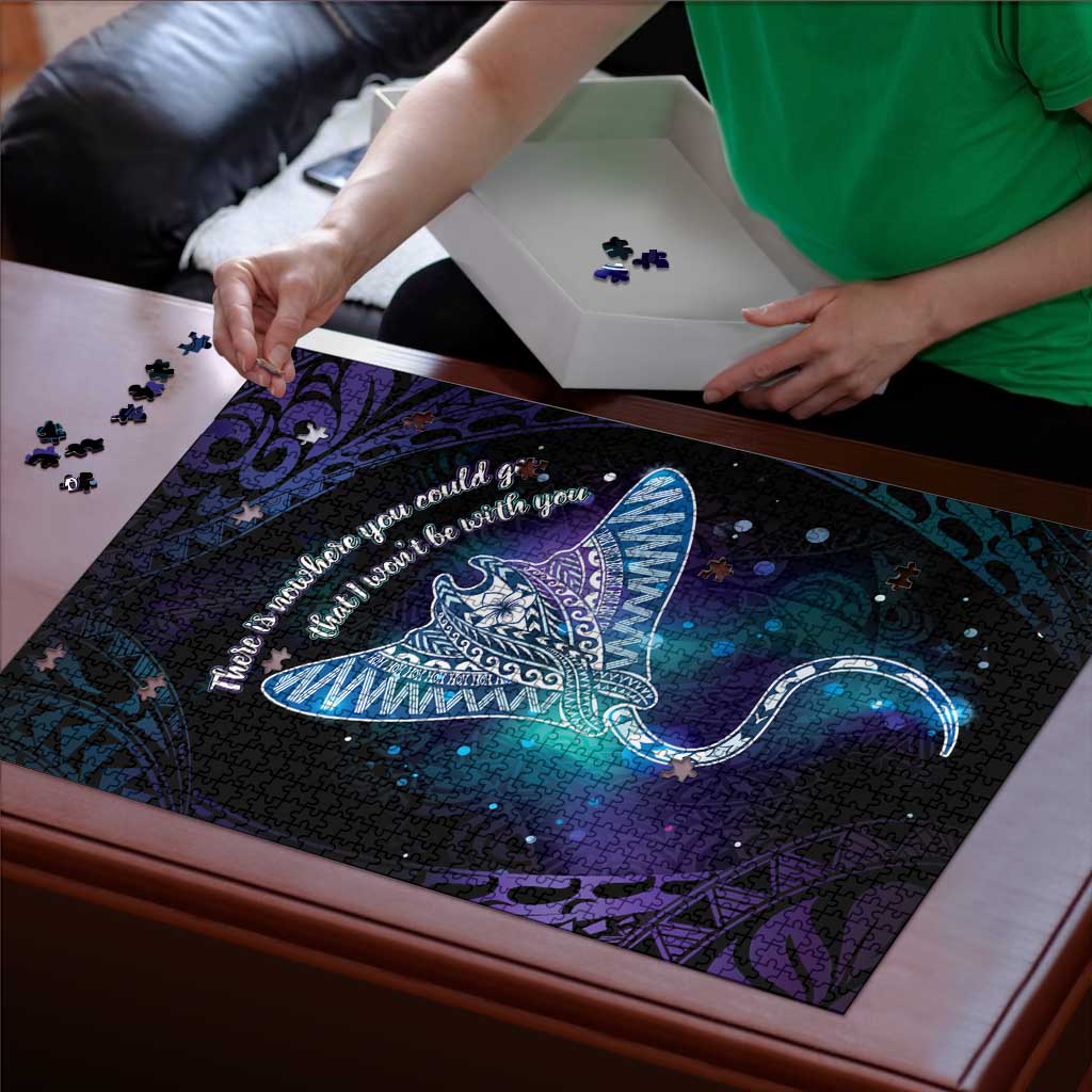 Polynesian Tala Manta Ray Puzzle Nowhere You Could Go That I Won't Be With You - Polynesian Pride