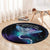 Polynesian Tala Manta Ray Round Carpet Nowhere You Could Go That I Won't Be With You - Polynesian Pride
