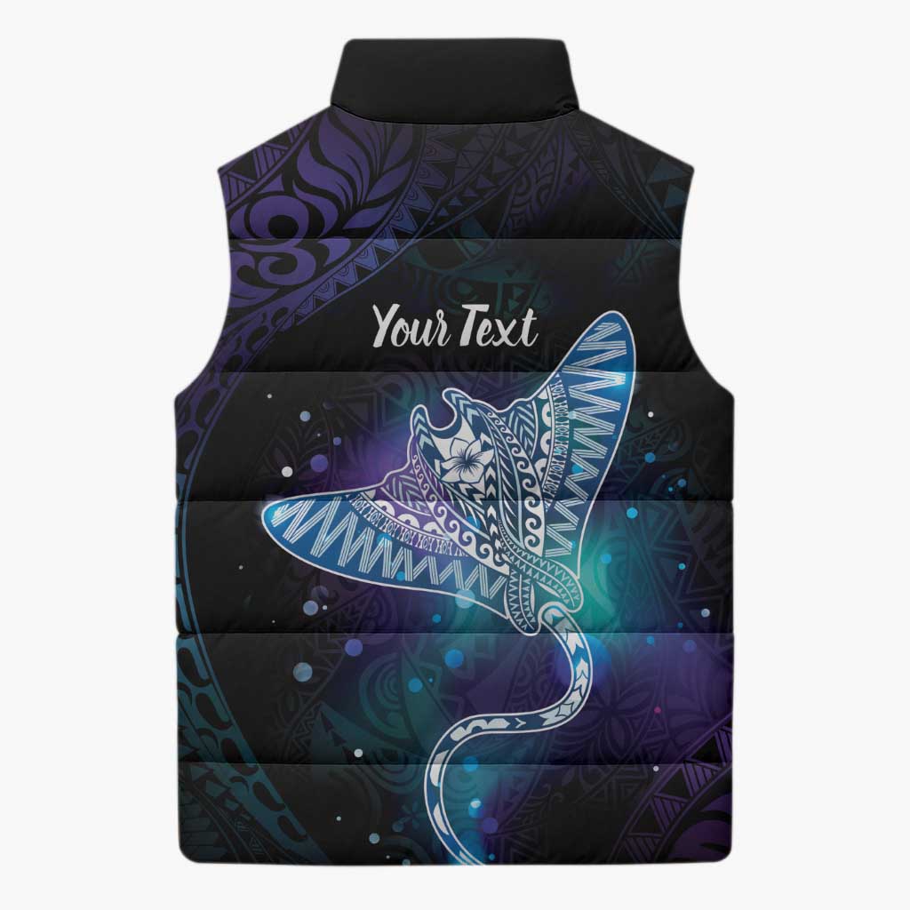 Polynesian Tala Manta Ray Sleeveless Puffer Jacket Nowhere You Could Go That I Won't Be With You - Polynesian Pride