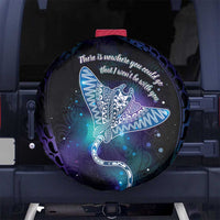 Polynesian Tala Manta Ray Spare Tire Cover Nowhere You Could Go That I Won't Be With You - Polynesian Pride