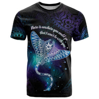 Polynesian Tala Manta Ray T Shirt Nowhere You Could Go That I Won't Be With You - Polynesian Pride