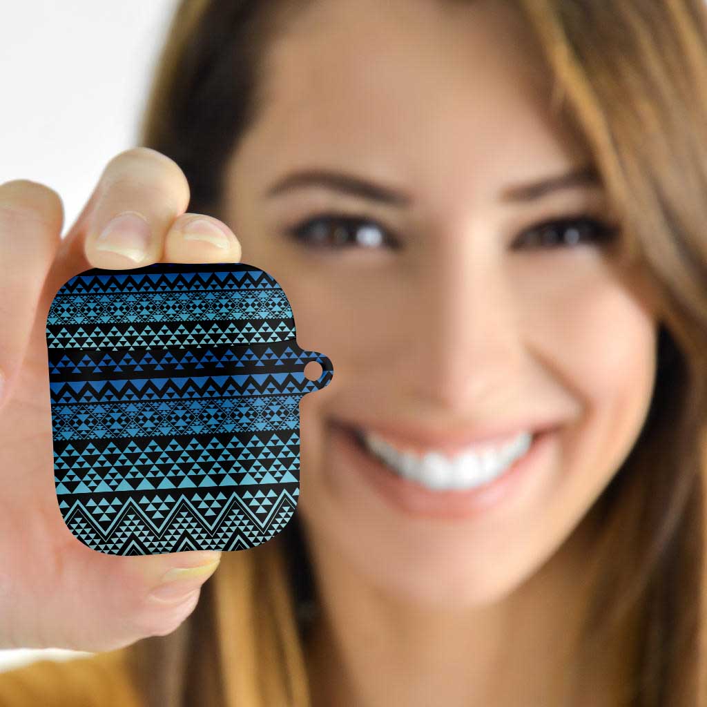 Maori Niho Taniwha Te Wheiao AirPods Case Moana Blue LT7 Blue - Polynesian Pride