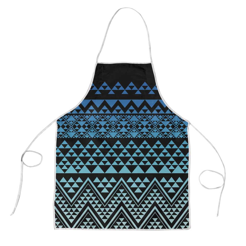 Maori Niho Taniwha Te Wheiao Apron Moana Blue - Polynesian Pride