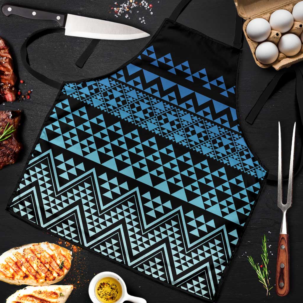 Maori Niho Taniwha Te Wheiao Apron Moana Blue - Polynesian Pride