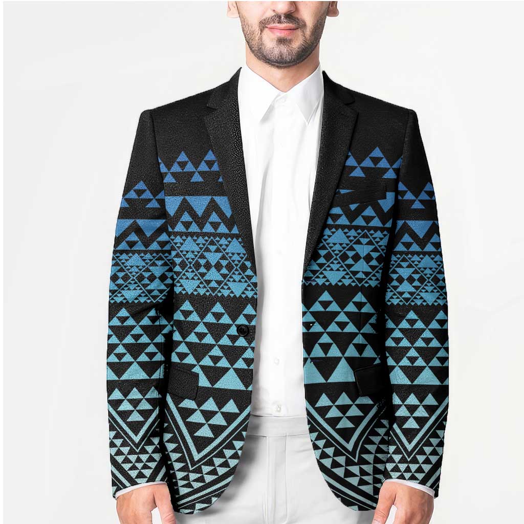 Maori Niho Taniwha Te Wheiao Blazer Moana Blue - Polynesian Pride