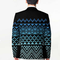 Maori Niho Taniwha Te Wheiao Blazer Moana Blue - Polynesian Pride