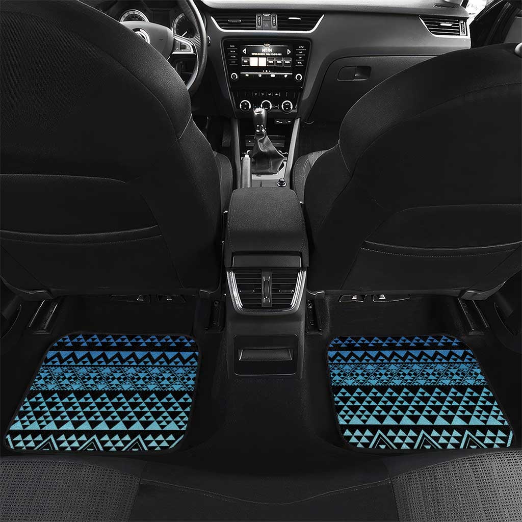 Maori Niho Taniwha Te Wheiao Car Mats Moana Blue - Polynesian Pride