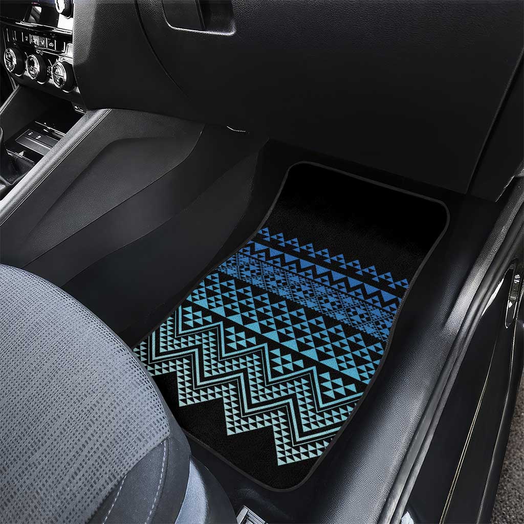 Maori Niho Taniwha Te Wheiao Car Mats Moana Blue - Polynesian Pride