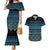 Maori Niho Taniwha Te Wheiao Couples Matching Mermaid Dress and Hawaiian Shirt Moana Blue - Polynesian Pride