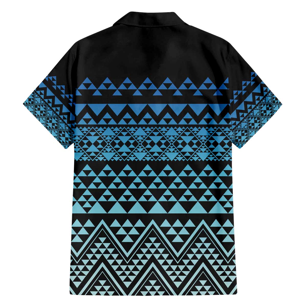 Maori Niho Taniwha Te Wheiao Family Matching Off The Shoulder Long Sleeve Dress and Hawaiian Shirt Moana Blue - Polynesian Pride