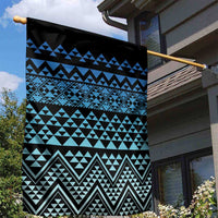 Maori Niho Taniwha Te Wheiao Garden Flag Moana Blue LT7 - Polynesian Pride