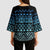 Maori Niho Taniwha Te Wheiao Kimono Sleeve Blouse Moana Blue - Polynesian Pride