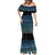 Maori Niho Taniwha Te Wheiao Mermaid Dress Moana Blue - Polynesian Pride