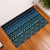 Maori Niho Taniwha Te Wheiao Rubber Doormat Moana Blue - Polynesian Pride