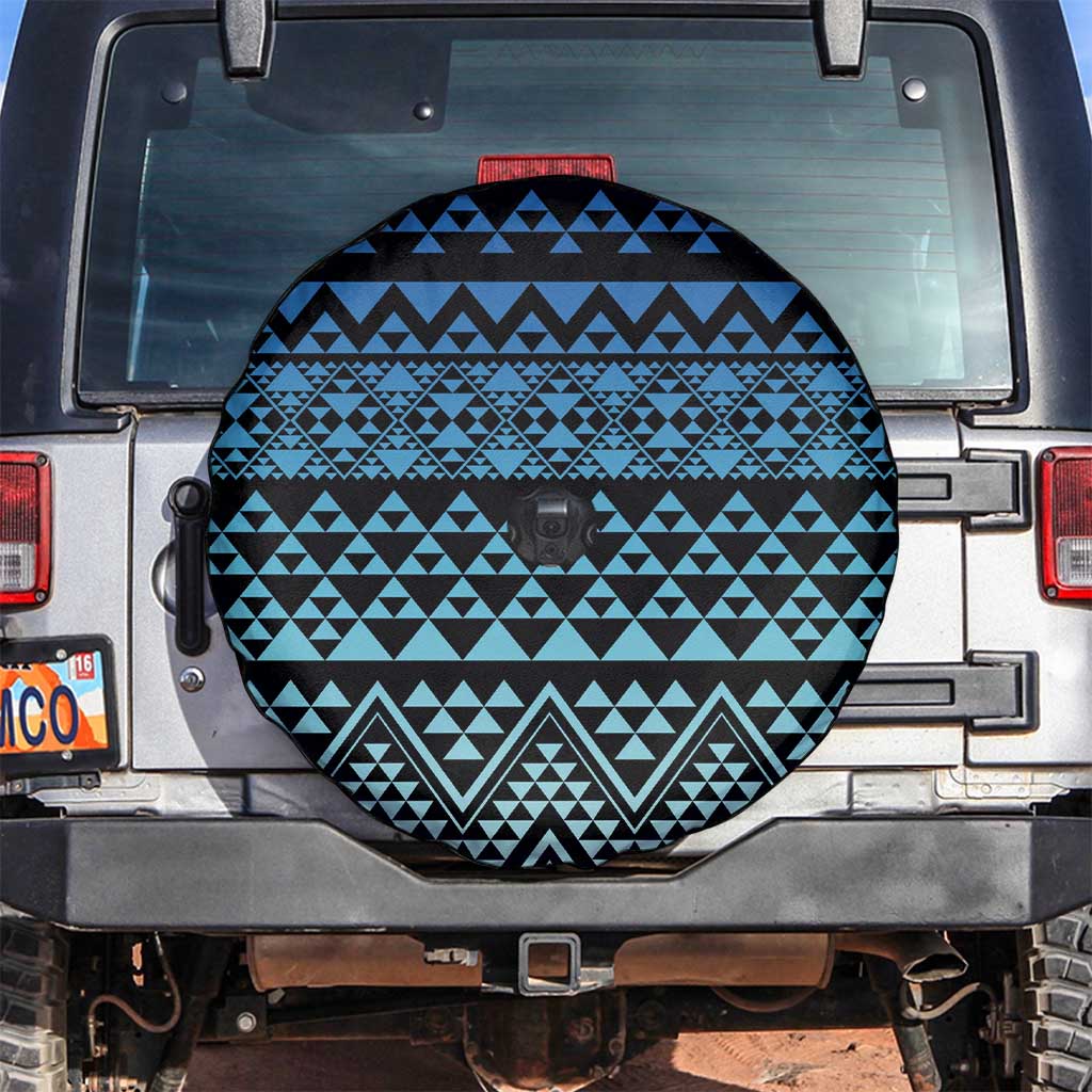 Maori Niho Taniwha Te Wheiao Spare Tire Cover Moana Blue LT7 Blue - Polynesian Pride