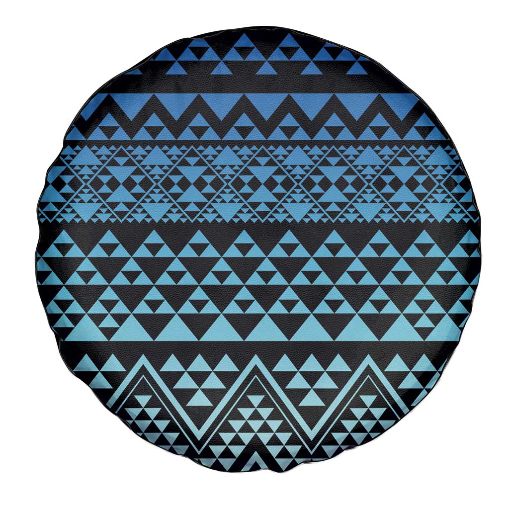 Maori Niho Taniwha Te Wheiao Spare Tire Cover Moana Blue LT7 - Polynesian Pride