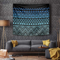 Maori Niho Taniwha Te Wheiao Tapestry Moana Blue - Polynesian Pride
