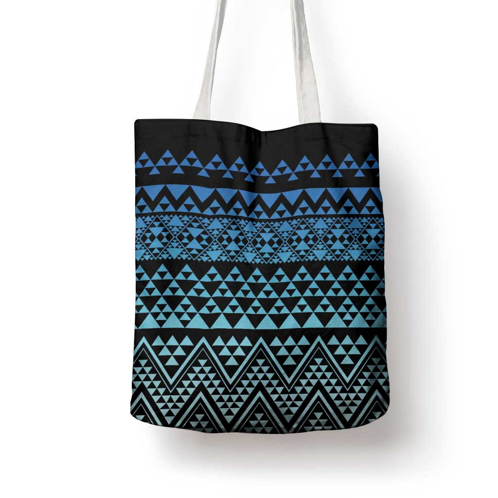 Maori Niho Taniwha Te Wheiao Tote Bag Moana Blue - Polynesian Pride