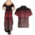 Maori Niho Taniwha Te Wheiao Couples Matching Summer Maxi Dress and Hawaiian Shirt Terracotta - Polynesian Pride