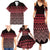 Maori Niho Taniwha Te Wheiao Family Matching Summer Maxi Dress and Hawaiian Shirt Terracotta - Polynesian Pride