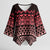 Maori Niho Taniwha Te Wheiao Kimono Sleeve Blouse Terracotta - Polynesian Pride