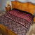 Maori Niho Taniwha Te Wheiao Quilt Terracotta - Polynesian Pride