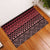 Maori Niho Taniwha Te Wheiao Rubber Doormat Terracotta - Polynesian Pride