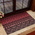 Maori Niho Taniwha Te Wheiao Rubber Doormat Terracotta - Polynesian Pride