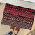 Maori Niho Taniwha Te Wheiao Rubber Doormat Terracotta - Polynesian Pride