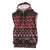 Maori Niho Taniwha Te Wheiao Sleeveless Zip Hoodie Terracotta - Polynesian Pride