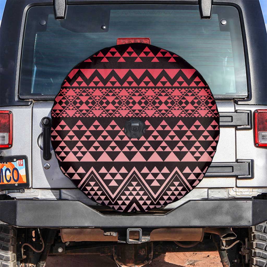 Maori Niho Taniwha Te Wheiao Spare Tire Cover Terracotta LT7 Terracotta - Polynesian Pride