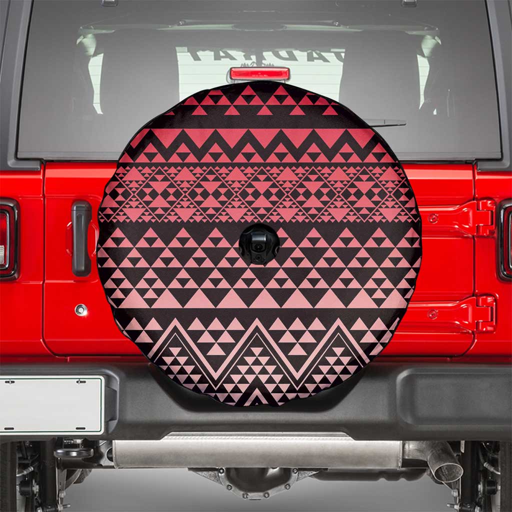 Maori Niho Taniwha Te Wheiao Spare Tire Cover Terracotta LT7 - Polynesian Pride