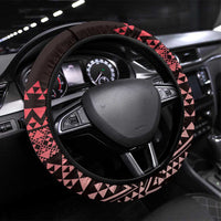 Maori Niho Taniwha Te Wheiao Steering Wheel Cover Terracotta LT7 Universal Fit Terracotta - Polynesian Pride