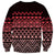 Maori Niho Taniwha Te Wheiao Sweatshirt Terracotta - Polynesian Pride
