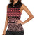 Maori Niho Taniwha Te Wheiao Women Sleeveless Polo Shirt Terracotta - Polynesian Pride