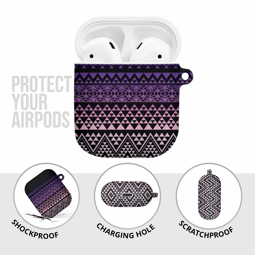 Maori Niho Taniwha Te Wheiao AirPods Case Waiporoporo - Polynesian Pride
