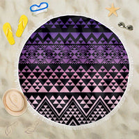 Maori Niho Taniwha Te Wheiao Beach Blanket Waiporoporo - Polynesian Pride