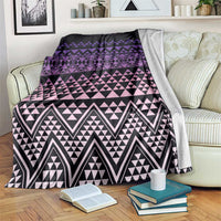 Maori Niho Taniwha Te Wheiao Blanket Waiporoporo - Polynesian Pride