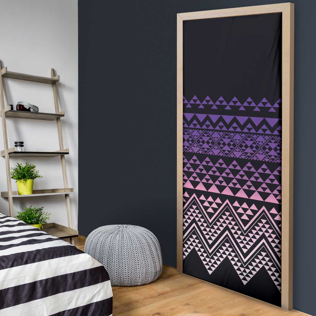 Maori Niho Taniwha Te Wheiao Door Cover Waiporoporo - Polynesian Pride