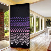 Maori Niho Taniwha Te Wheiao Door Cover Waiporoporo - Polynesian Pride