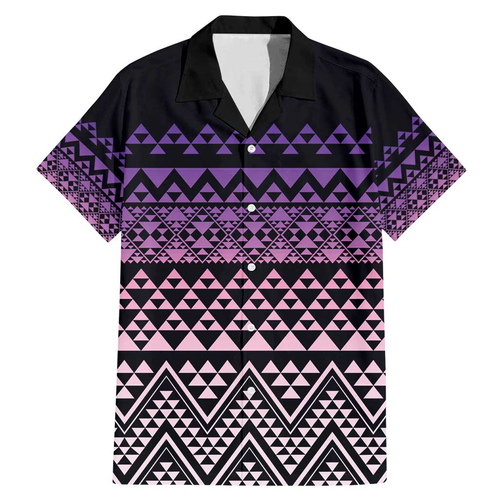 Maori Niho Taniwha Te Wheiao Family Matching Mermaid Dress and Hawaiian Shirt Waiporoporo - Polynesian Pride